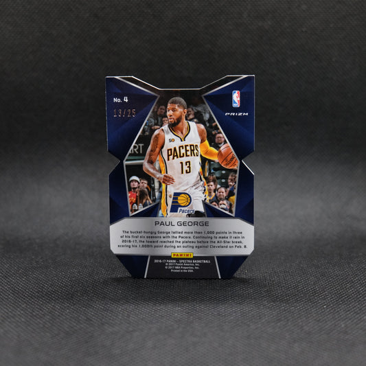 2016-17 Paul George Spectra Neon Green Die Cut Prizm /25