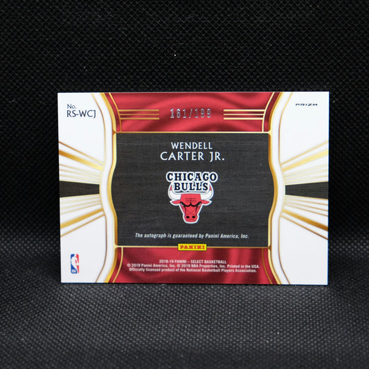 2018-19 Wendell Carter Jr. Select Rookie Signatures Silver Prizm /199 (#1)