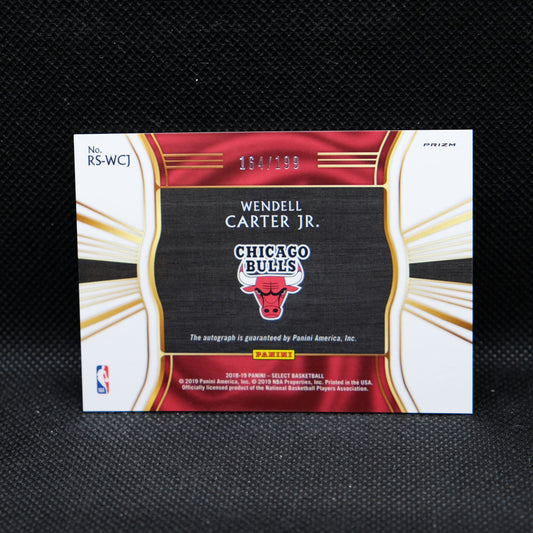 2018-19 Wendell Carter Jr. Select Rookie Signatures Silver Prizm /199 (#2)