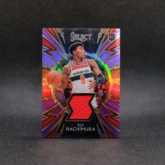 2019-20 Rui Hachimura Select SP-RHM Purple Prizm Patch Rookie Card /99