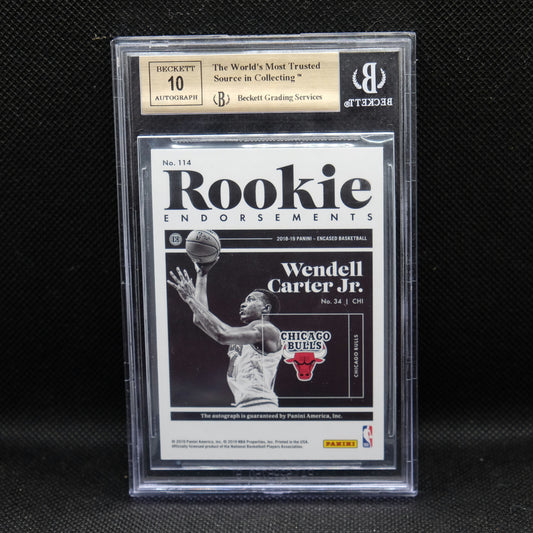2018-19 Wendell Carter Jr. Encased #114 Rookie Endorsements /75 BGS 9.5 / BGS 10