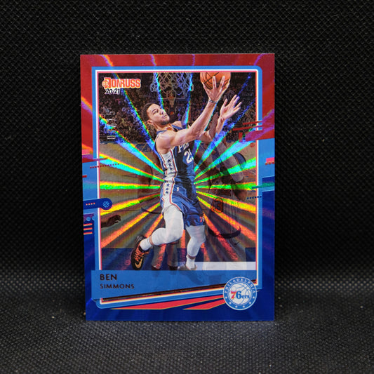 2020-21 Ben Simmons Donruss Red Blue Laser /15