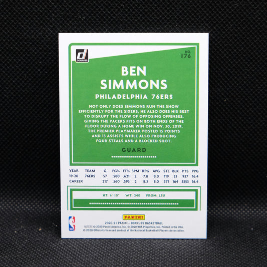 2020-21 Ben Simmons Donruss Red Blue Laser /15