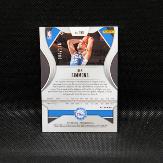 2019-20 Ben Simmons Prizm #198 Red Fast Break Prizm /125