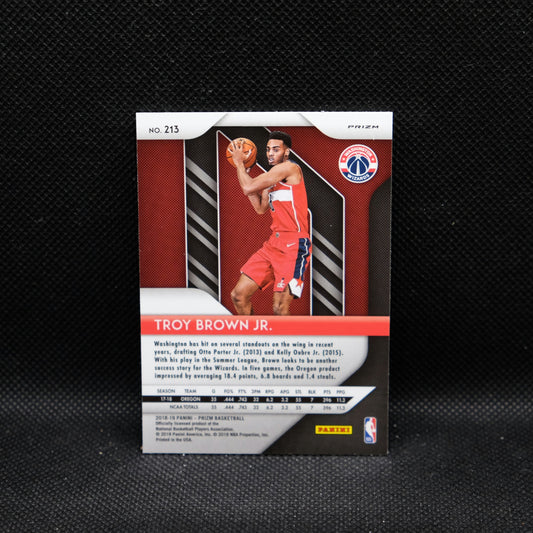 2018-19 Troy Brown Jr. Prizm #213 Silver Prizm Rookie Card