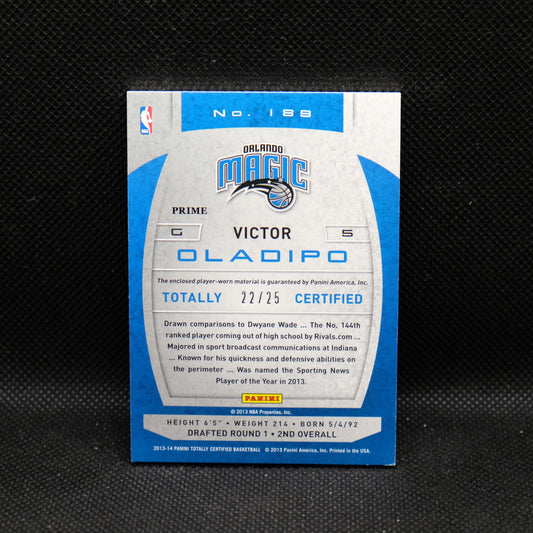 2013-14 Victor Oladipo Totally Certified #189 Rookie Patch /25