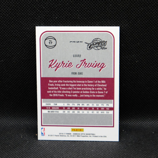 2016-17 Kyrie Irving Donruss Optic #17 Holo Prizm
