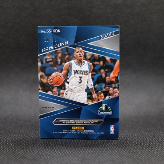 2016-17 Kris Dunn Spectra Spectacular Swatches RPA Blue Fast Break Prizm /75