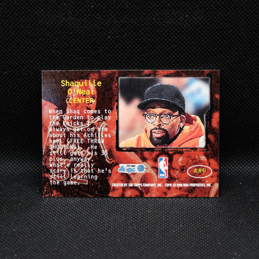 1995-96 Shaquille O'Neal Topps Stadium Club Spike Says