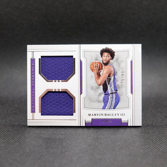 2018-19 Marvin Bagley III National Treasures Rookie Dual Patch RD-MB3 /99