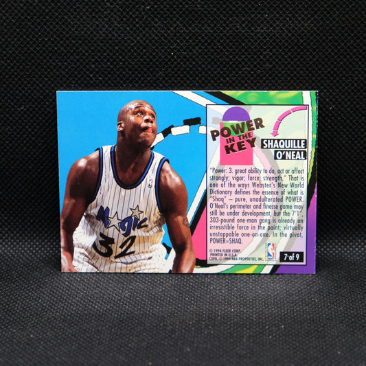 1993-94 Shaquille O'Neal Fleer Ultra Power In The Key #7