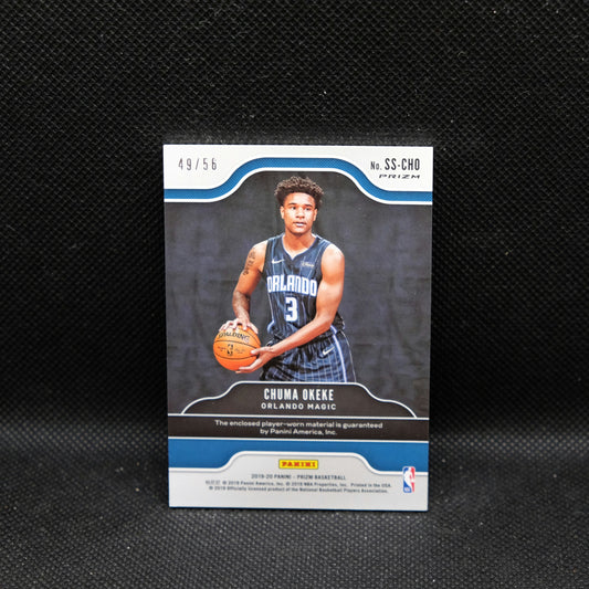 2019-20 Chuma Okeke Prizm SS-CHO Sensational Swatches Green Ice RC