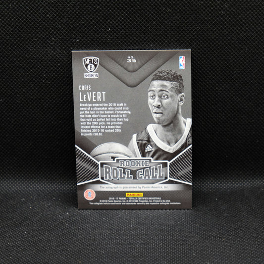 2016-17 Caris LeVert Totally Certified Rookie Roll Call