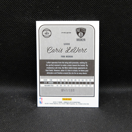 2016-17 Caris LeVert Donruss Optic #167 Orange Prizm Rookie Card /199