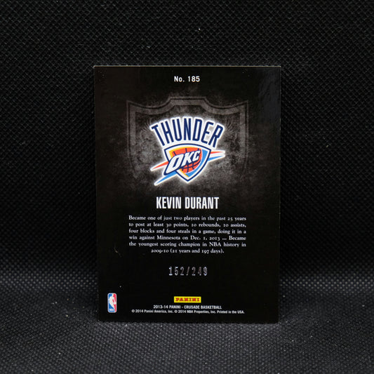 2013-14 Kevin Durant Crusade #185 Teal /249