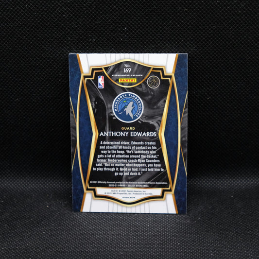 2020-21 Anthony Edwards Select #169 Silver Prizm Rookie Card