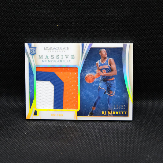 2019-20 RJ Barrett Immaculate Massive Memorabilia MM-RJB /25 Rookie