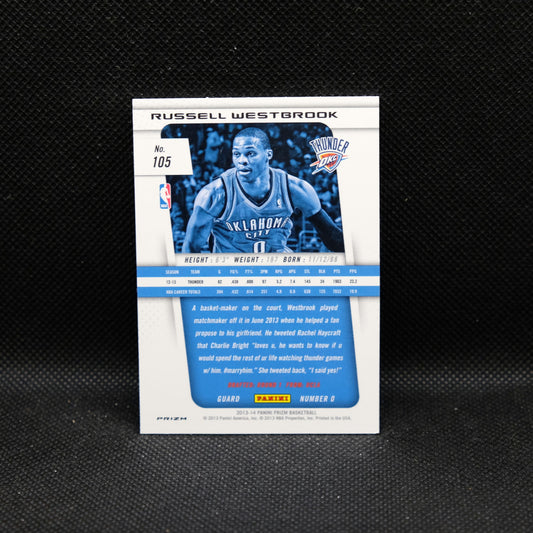 2013-14 Russell Westbrook Prizm #105 Red White Blue Mosaic Prizm