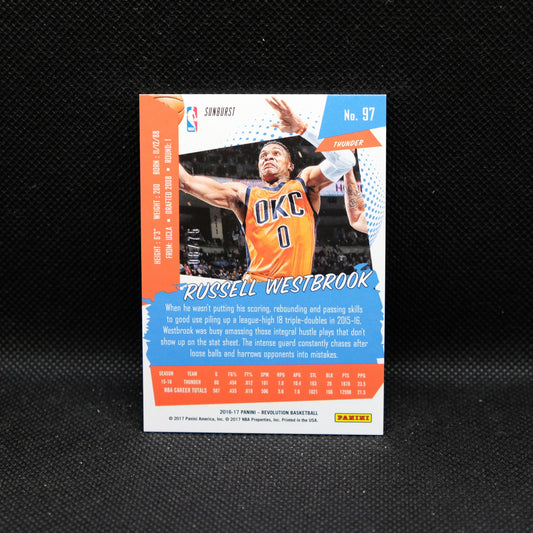 2016-17 Russell Westbrook Revolution #92 Sunburst