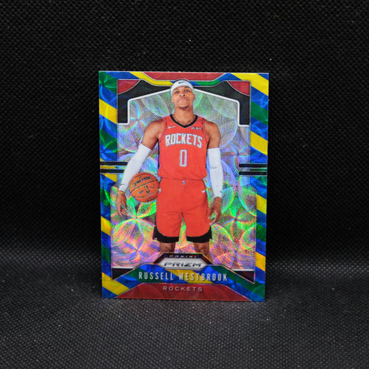 2019-20 Russell Westbrook Prizm #182 Blue Yellow Green Choice Prizm
