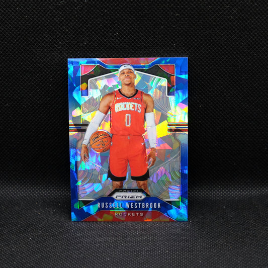 2019-20 Russell Westbrook Prizm #182 Green Cracked Ice Prizm /99