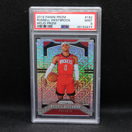 2019-20 Russell Westbrook Prizm #182 Mojo Prizm PSA 9 MINT