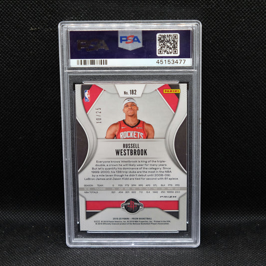 2019-20 Russell Westbrook Prizm #182 Mojo Prizm PSA 9 MINT