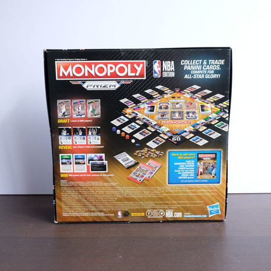 Monopoly Panini Prizm NBA Trading Card Edition Board Game
