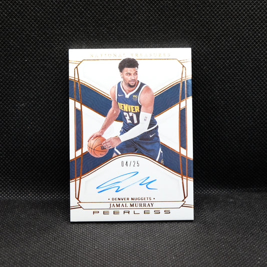 2021-22 Jamal Murray National Treasures Peerless Signatures /25 PSI-JMU