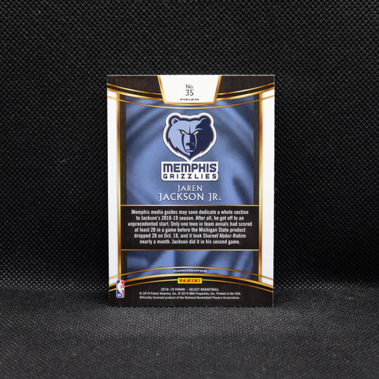 2018-19 Jaren Jackson Jr. Select #35 Tri Colour Prizm Rookie Card