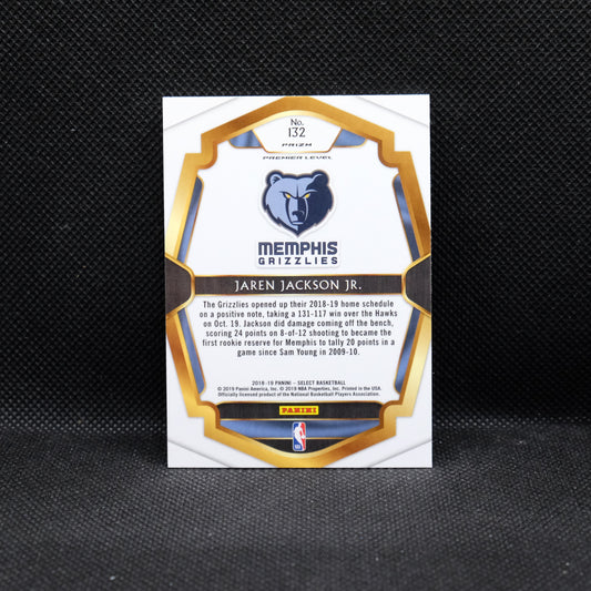 2018-19 Jaren Jackson Jr. Select #132 Tri Colour Prizm Rookie Card