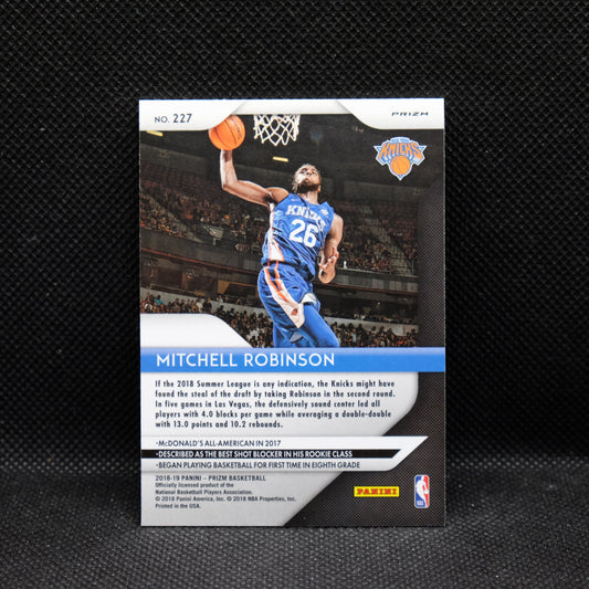 2018-19 Mitchell Robinson Prizm #227 Pink Ice Prizm Rookie Card