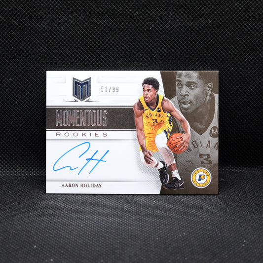 2018-19 Aaron Holiday Chronicles MA-AHD Momentous Rookies Autograph /99