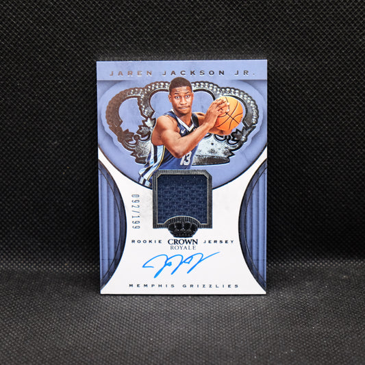 2018-19 Jaren Jackson Jr. Crown Royale RJA-JJJ Rookie Jersey Auto /199