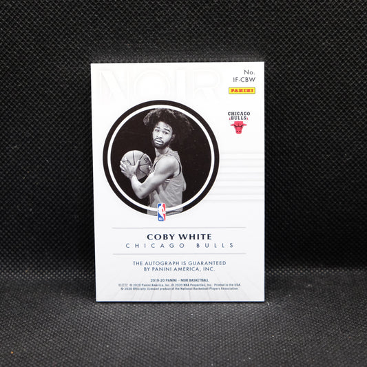 2019-20 Coby White Noir In Focus IF-CBW Rookie Autograph /99
