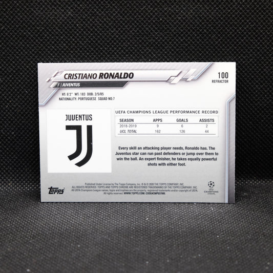 2019-20 Topps Chrome Cristiano Ronaldo #100 Refractor