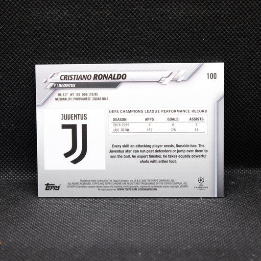 2019-20 Topps Chrome Cristiano Ronaldo #100 Speckle Refractor