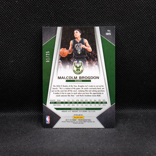 2017-18 Malcolm Prizm #185 Green Pulsar Prizm 1/25