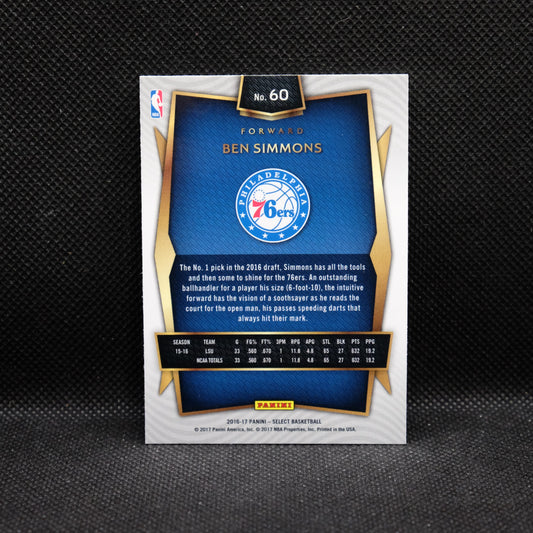 2016-17 Ben Simmons Select #60 Rookie Card