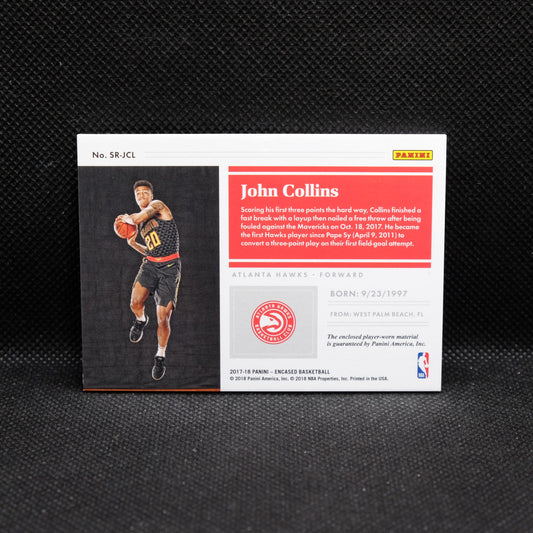 2017-18 John Collins Encased Sustantial Swatches Rookie SR-JCL /99