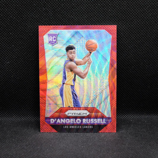 2015-16 Prizm D'Angelo Russell #322 Red Wave Prizm Rookie Card /350 #2