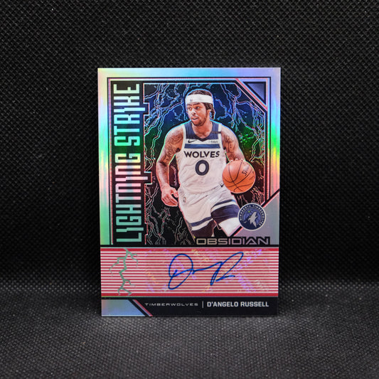2019-20 Obsidian D'Angelo Russell #LS-DRS Lightning Strike Auto /5