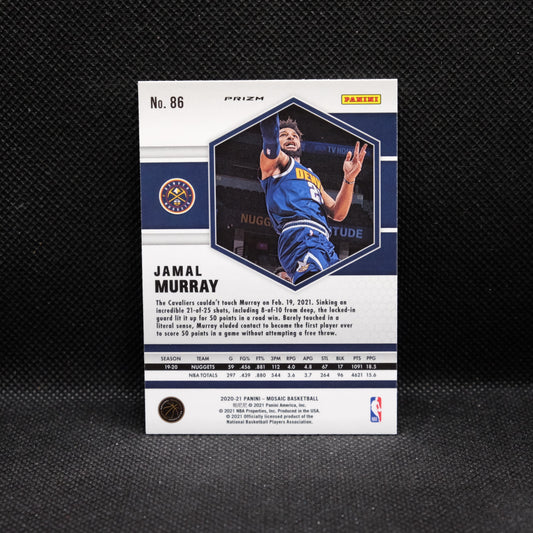 2020-21 Mosaic Jamal Murray #86 Genesis Prizm