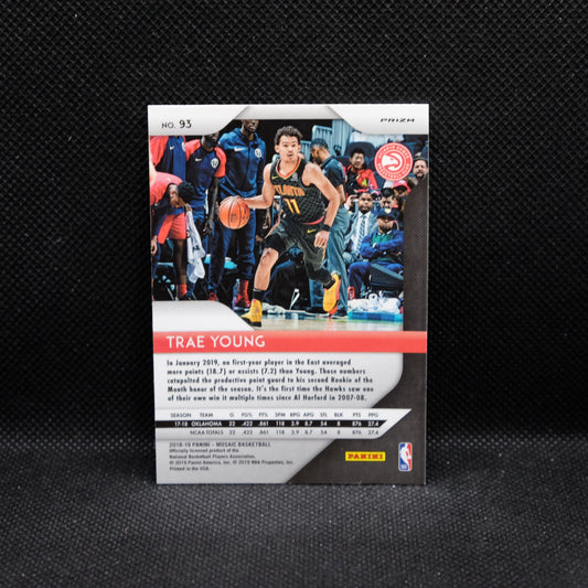 2018-19 Mosaic Trae Young #93 Silver Mosaic Prizm Rookie Card