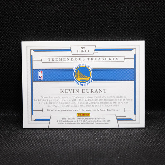 2018-19 Kevin Durant National Treasures Tremendous Treasures Patch /99