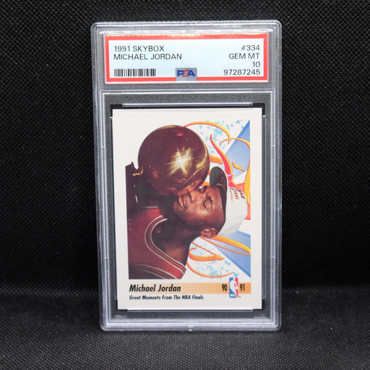 1991 Skybox Michael Jordan #334 Great Moments PSA 10 GEM MINT