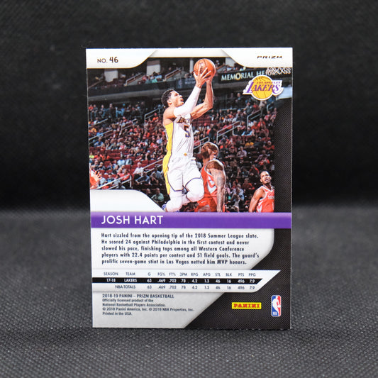 2018-19 Josh Hart Prizm #46 Silver Prizm Rookie Error Card RC