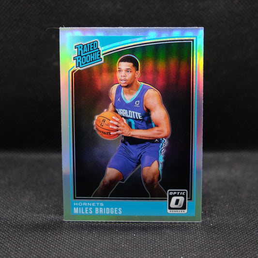 2018-19 Miles Bridges Donruss Optic Rated Rookie Silver Prizm