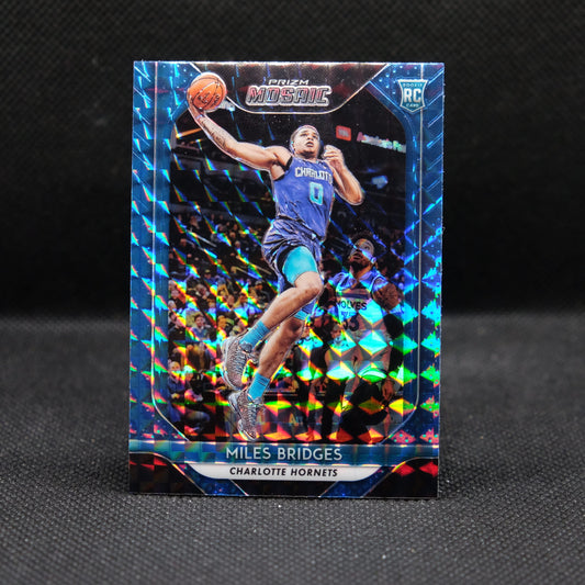 2018-19 Miles Bridges Mosaic #76 Blue Mosaic Prizm Rookie Card