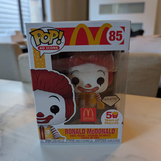 Ronald McDonald Funko Pop! McDonalds Australia #85 Diamond Collection